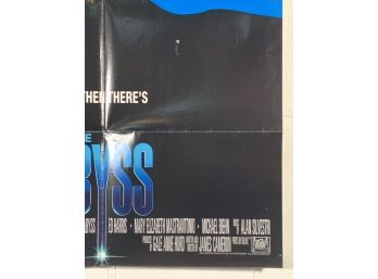 Vintage Folded One Sheet Movie Poster The Abyss 1979