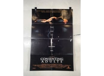 Vintage Folded One Sheet Movie Poster Double Sided Consenting Adults 1992