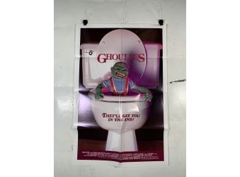 Vintage Folded One Sheet Movie Poster Ghoulies 1985