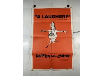 Vintage Folded One Sheet Movie Poster Rotten To The Core 1965