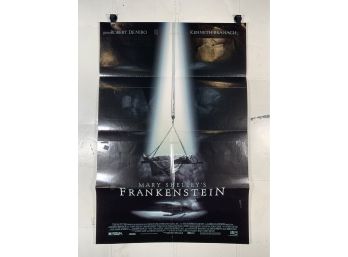 Vintage Folded One Sheet Movie Poster Mary Shelleys Frankenstein 1994