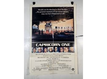 Vintage Folded One Sheet Movie Poster Capricorn One 1967