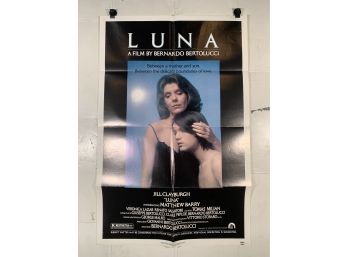 Vintage Folded One Sheet Movie Poster Luna 1979