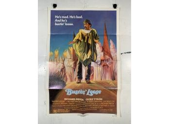 Vintage Folded One Sheet Movie Poster Bustin Loose 1981