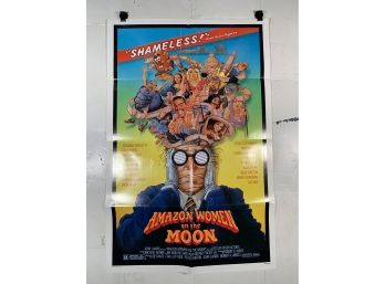 Vintage Folded One Sheet Movie Poster Amazon Women On The Moon 1987