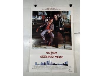 Vintage Folded One Sheet Movie Poster The Pope Of Greenwich Village 1984