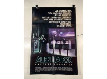 Vintage Folded One Sheet Movie Poster Alien Nation Prepare Yourself 1988