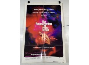 Vintage Folded One Sheet Movie Poster The Reincarnation Of Peter Proud 1975