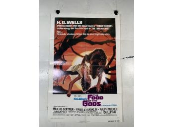 Vintage Folded One Sheet Movie Poster HG Wells The Food Of The Gods 1976