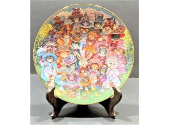 Easter Purrade Limited Edition Collectors Plate By Bill Bell From Franklin Mint Heirloom Collection