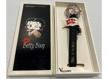 Retro Betty Boop Wrist Watch By Valdawn - New In Box