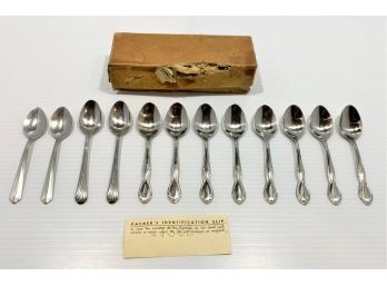 Vintage Collection Of Demitasse Coffee Spoons From Capco