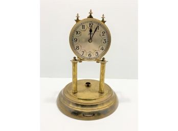 VintageJahresuhrenfabrik Germany #49  Brass Anniversary Clock