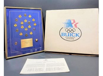 Buick And The Olympic Years Limited Edition 1984 Commemorative Pin Set No. 889 - Comes With COA & Box