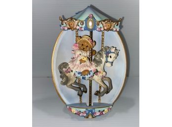 The Bradford Exchange Teddy Bear Dreams 'Catch A Falling Star' Musical Decorative Plate