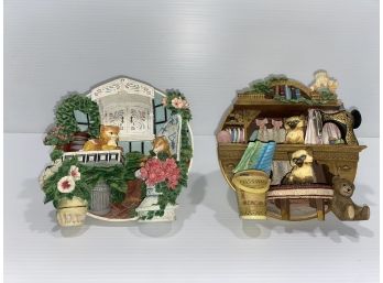 Cute Various 'The Hamilton Collection' Cat Themed Decorative Wall Plates - Lot 1