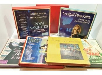 Collection Of Vintage LP Records Including Piano Music, Slavic Traditions, Pop Varieties, Etc (lot #1)