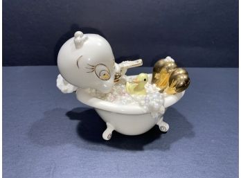 Vintage Warner Brother / Lenox 'Scrub-A-Dub' Tweety Bird Porcelain Figurine