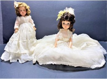 Pair Of Two Vintage Dolls - Shirley Temple And Madame Alexander