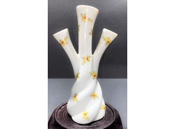 L E C Limoges France Porcelain Bud Vase