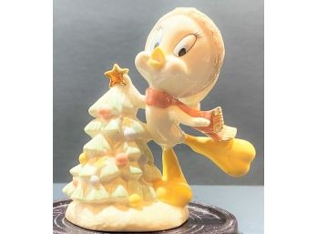 Lenox Tweety Bird Ceramic Figurine - December's Tree Trimming Tweety