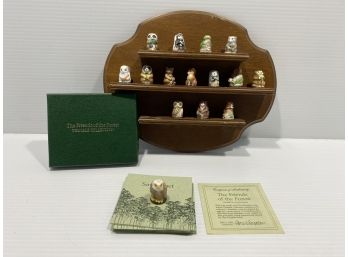 (Lot #1) Of Vintage Thimbles Including 'The Friends Of The Forest' Thimble Collection, Wall Display Piece, Etc