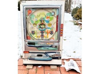 Vintage Nishijin Super Deluxe Semi-deluxe Pachinko Palace Machine With Box Of Balls