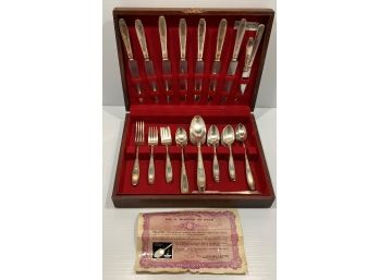 1847 Rogers Brothers Silver Plate Flatware Set