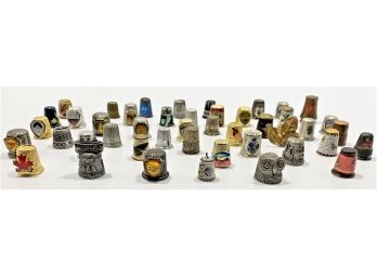 (Lot #8) Of Vintage Thimbles From Various Places Including The Bahamas, Nova Scotia, Wildwood, Etc