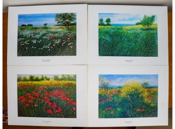 Four Franco Azzinari Prints, Unframed