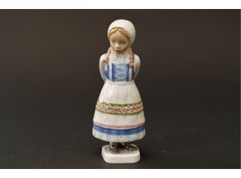 Bing & Grondahl Porcelain Of Denmark, Figurine Of The Year, 1987, Karin. 7 Inches Tall.