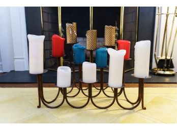 Fireplace Candelabra, Holds 12 Large Candles