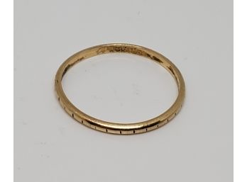 Cute Band Ring Marked 14k