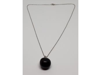 Shungite Pendant Necklace In Sterling