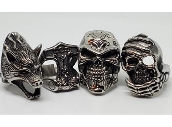 Cool Lot Of Men's Stainless Steel Rings