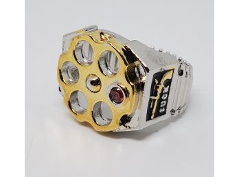 Very Cool Russian Roulette Gun And Bullet Ring