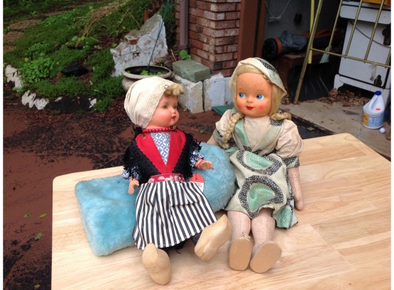 Two Vintage Dolls From Poland And Holland