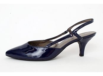 Bandolino Navy Blue Sling Back Pumps, Size 8.5