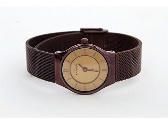 Skagen Denmark Deep Brown Stainless Steel Watch