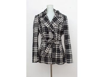 White HouseBlack Market Wool Blend Coat, Size Large