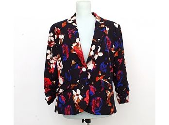 Jules & Leopold Floral Print Jacket, Size Large