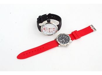 Two Oversized Fashion Watches