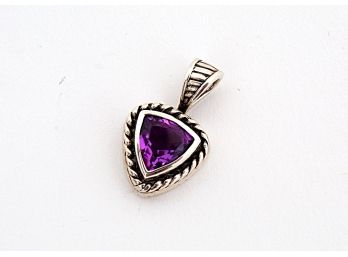 Sterling Silver & Amethyst Pendant