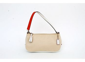 Coach Small Beige Fabric Handbag