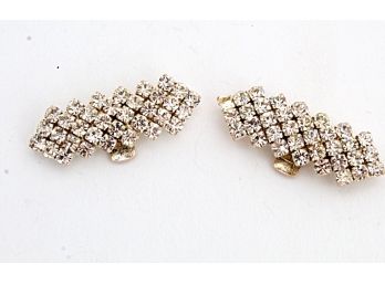 Vintage Bluette, France Rhinestone Shoe Clips