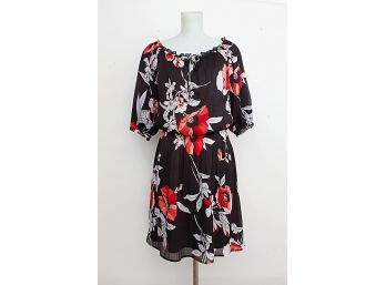 White House Black Market Floral Print Dress, Size Medium