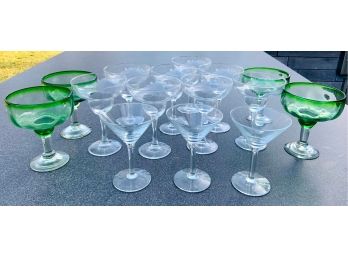 Barware -  Margarita  And Martini Glasses