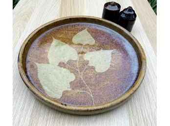 Earthy Ceramic Platter And Salt & Pepper Set