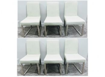 Faux Leather Dining Chairs (6)