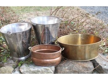 Great Lot Of Metal Containers/Vessels